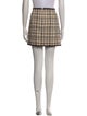 Veronica Beard Plaid Print Mini Skirt