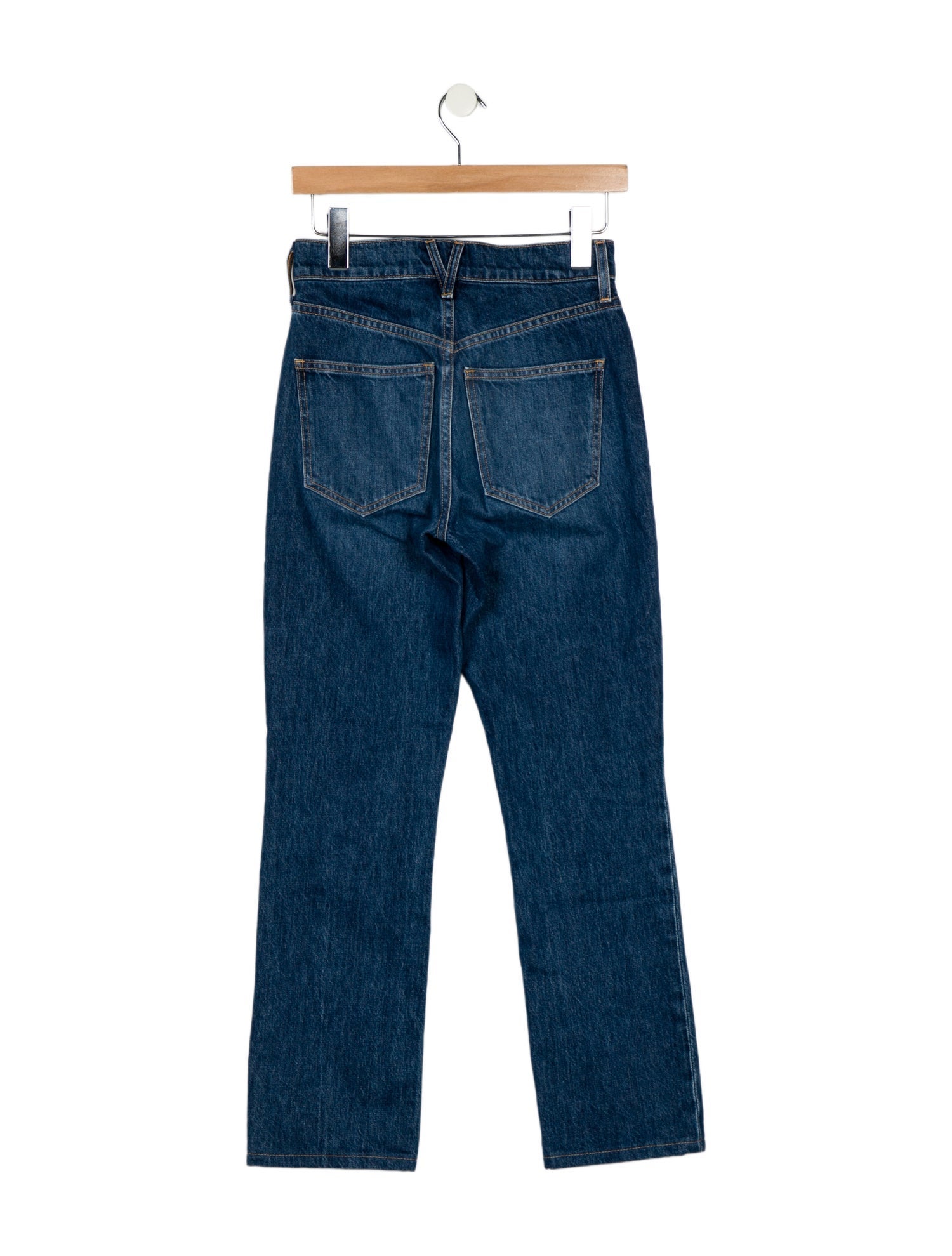 Veronica Beard Mid-Rise Straight Leg Jeans