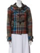 Veronica Beard Virgin Wool Plaid Print Jacket