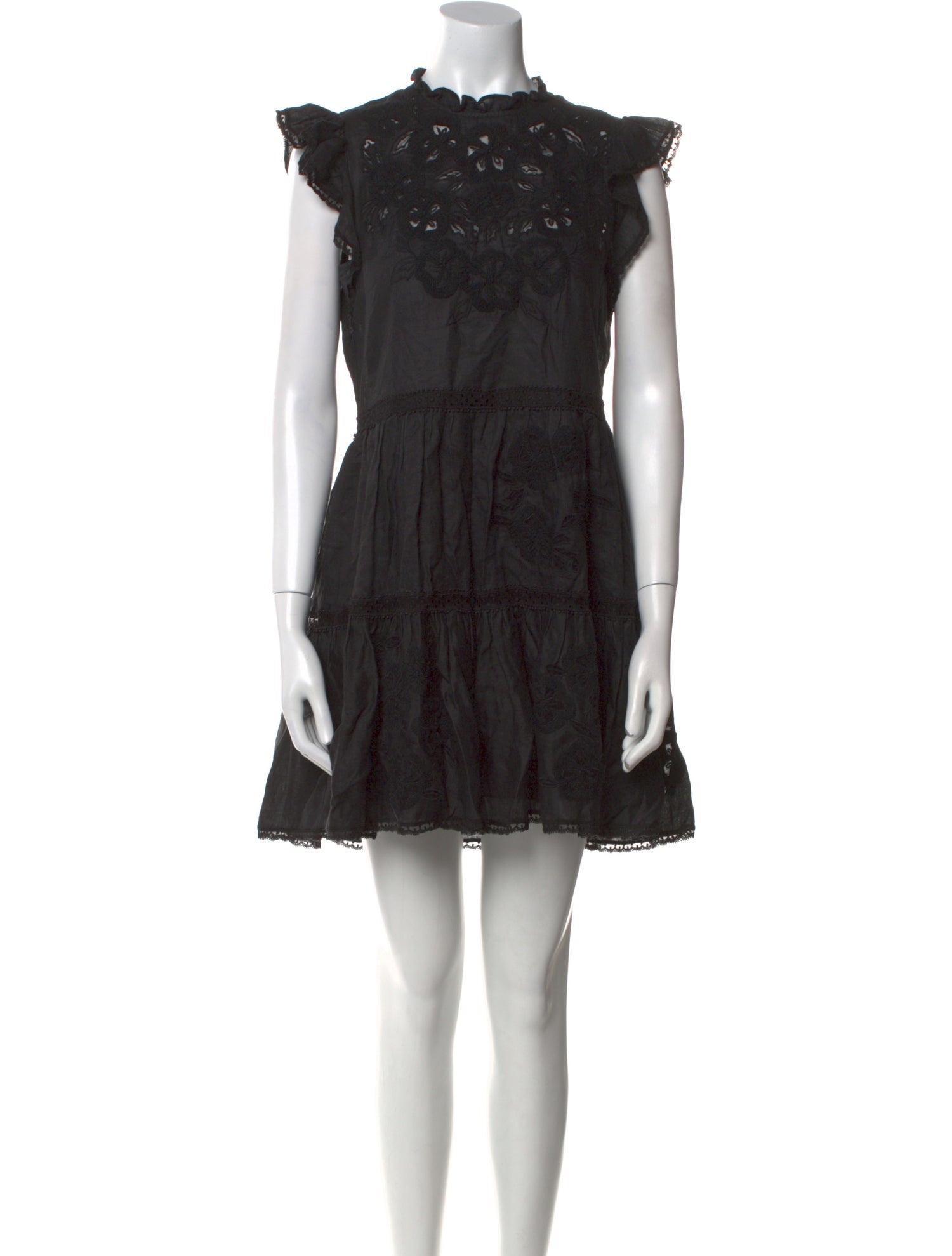 Veronica Beard Lace Pattern Mini Dress