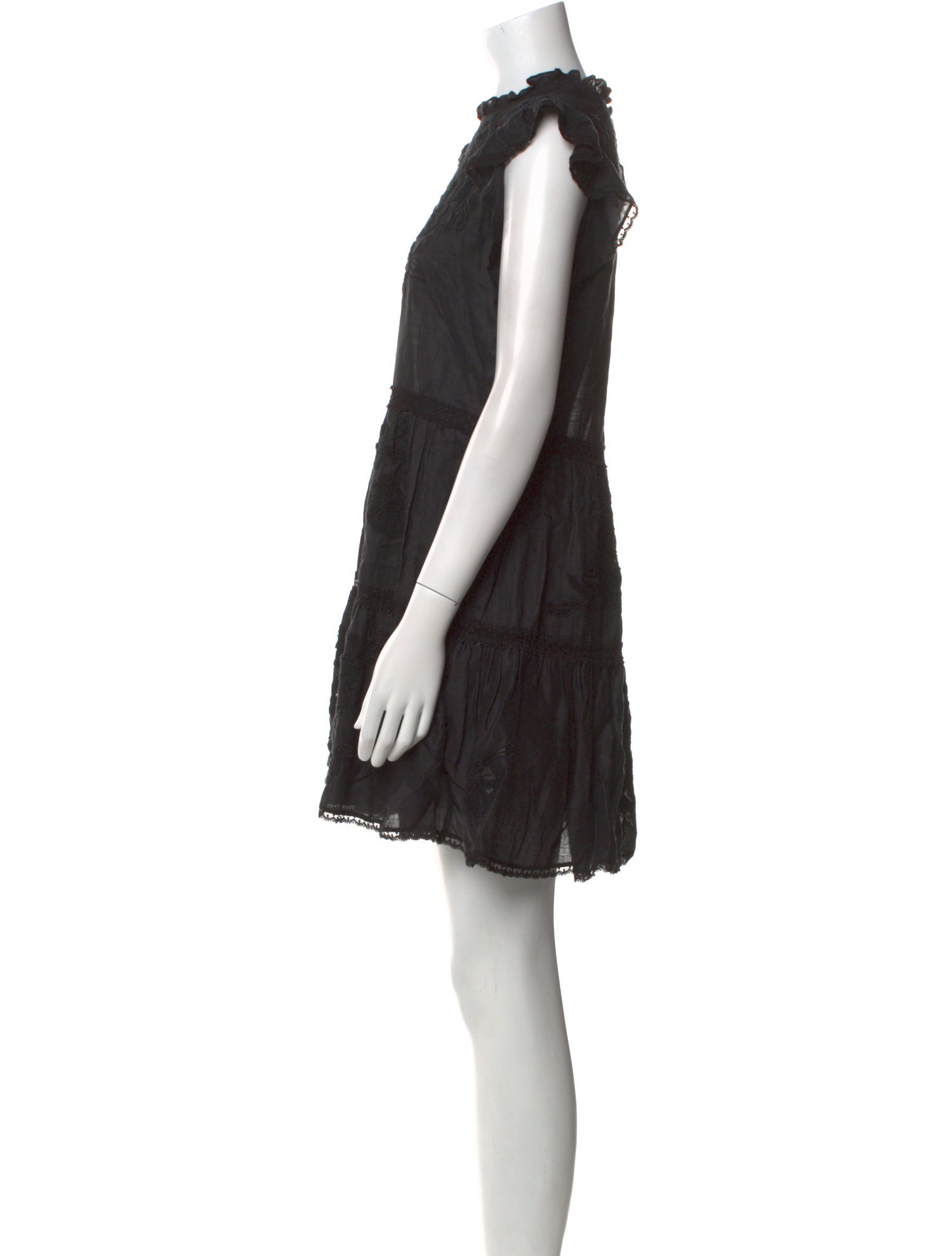 Veronica Beard Lace Pattern Mini Dress