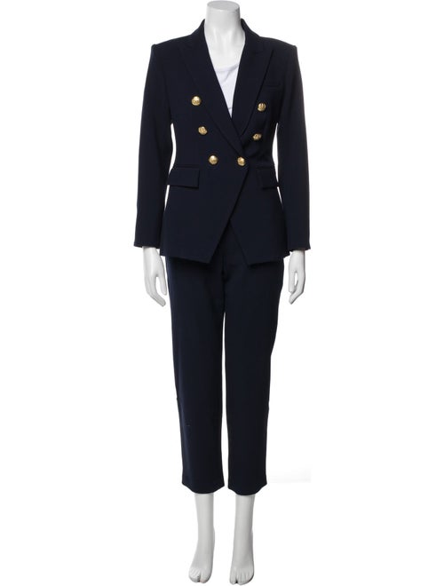 Veronica Beard Virgin Wool Tassel Accents Pantsuit