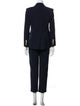 Veronica Beard Virgin Wool Tassel Accents Pantsuit