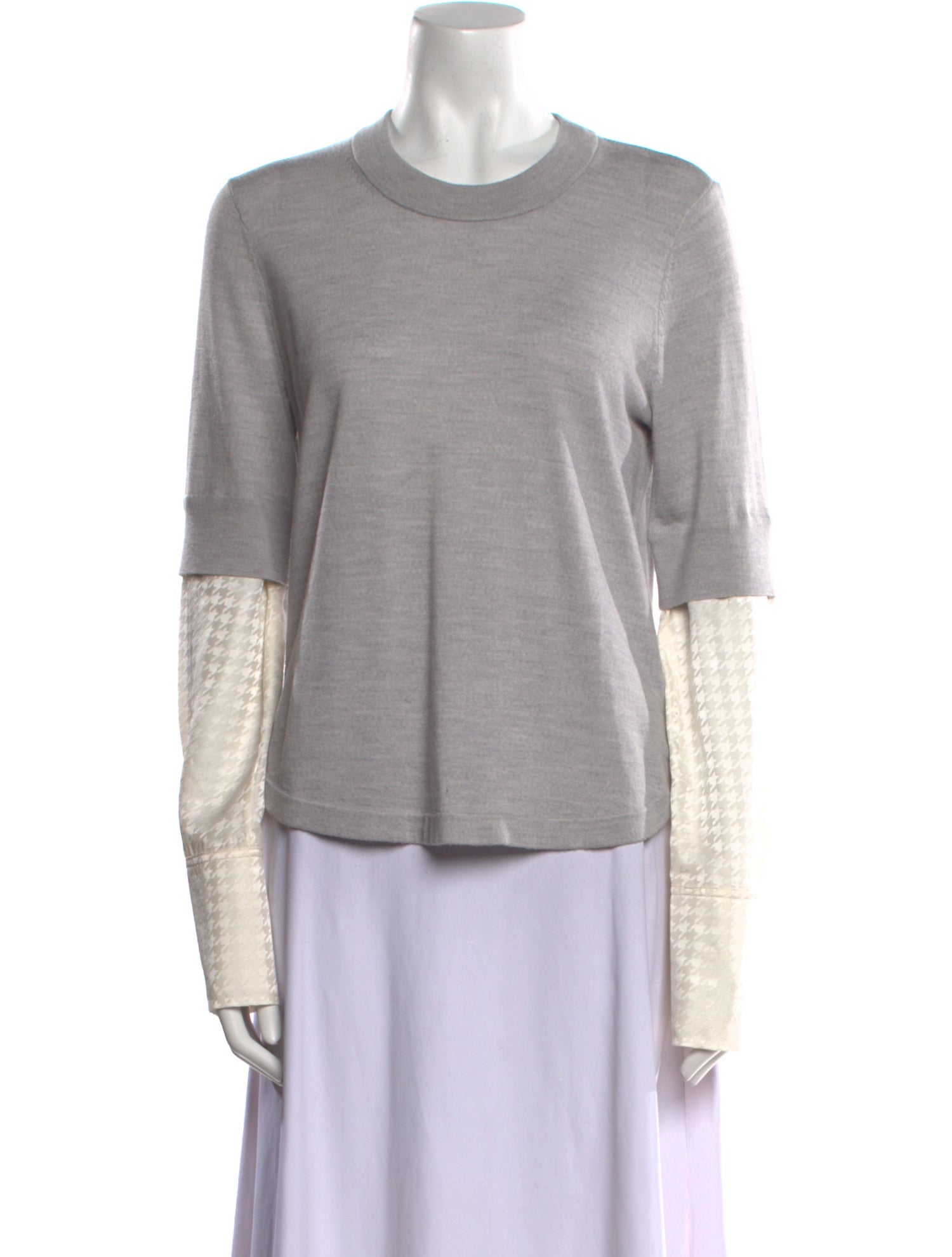 Veronica Beard Merino Wool Crew Neck T-Shirt