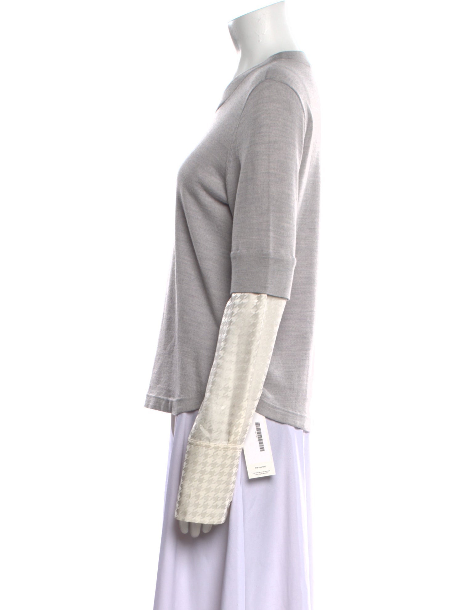 Veronica Beard Merino Wool Crew Neck T-Shirt