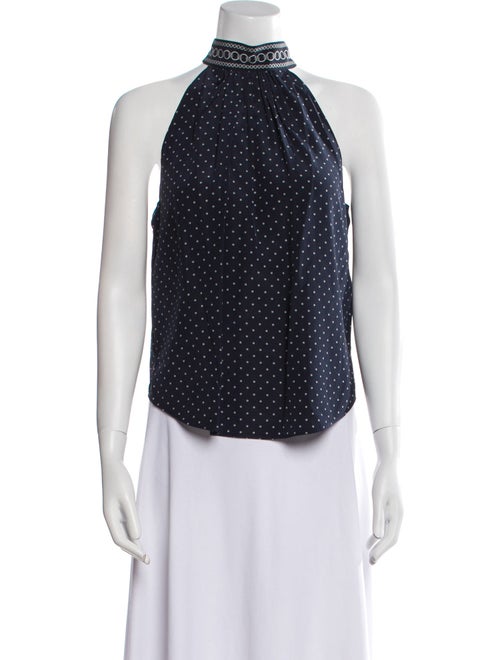 Veronica Beard Silk Polka Dot Print Blouse