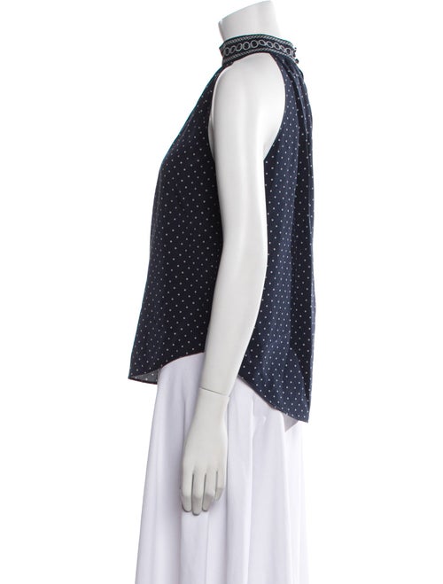 Veronica Beard Silk Polka Dot Print Blouse