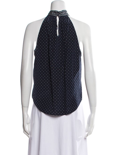 Veronica Beard Silk Polka Dot Print Blouse