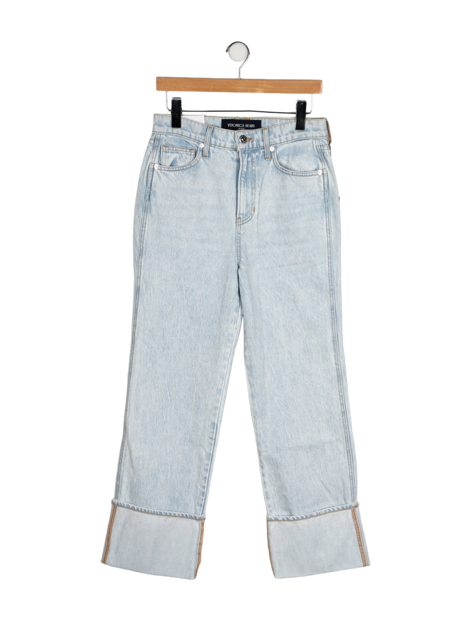 Veronica Beard High-Rise Wide Leg Jeans
