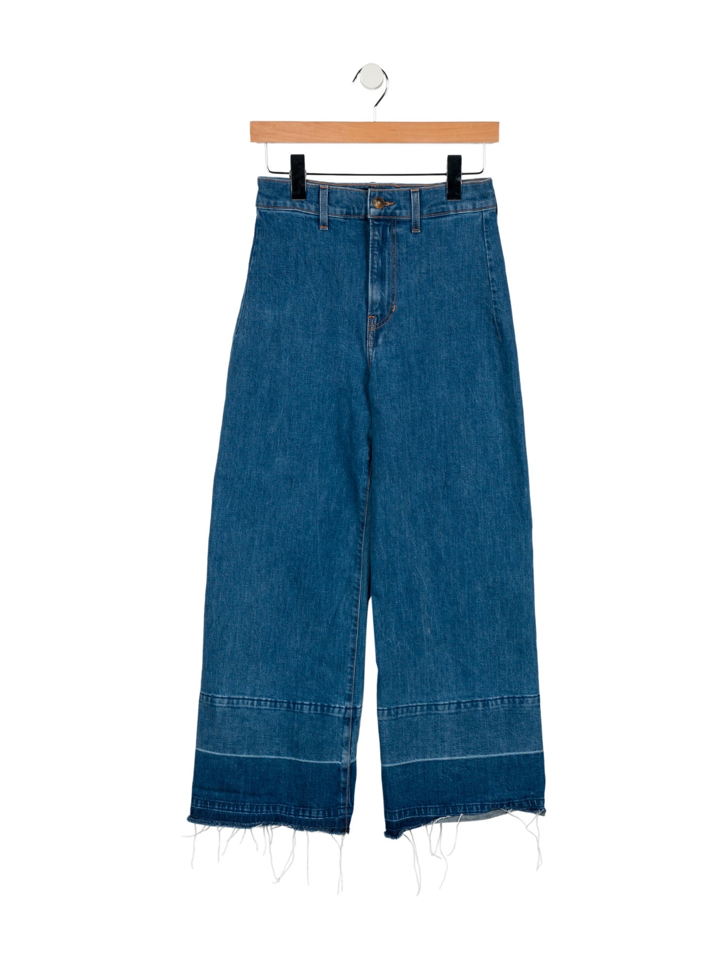 Veronica Beard High-Rise Wide Leg Jeans