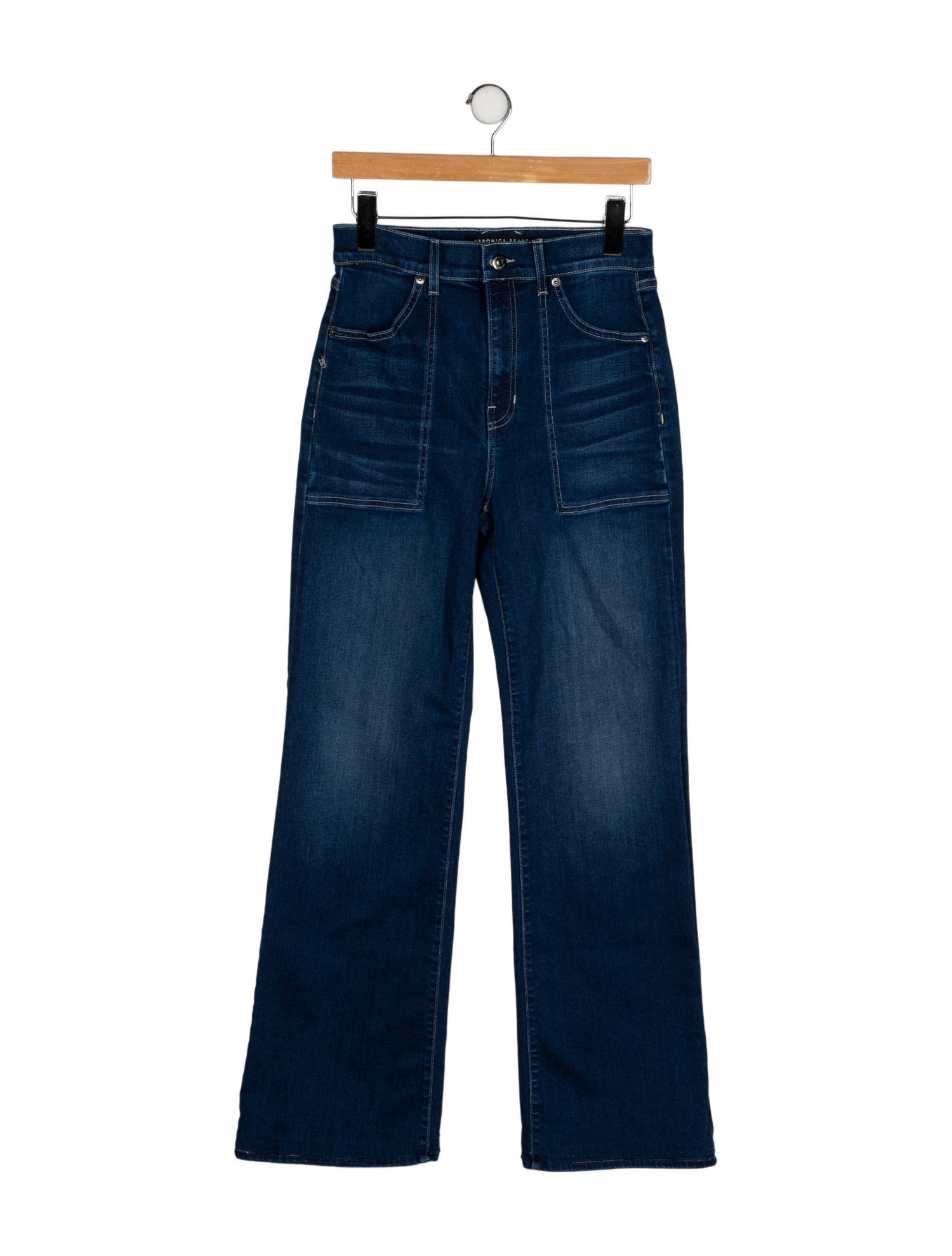 Veronica Beard High-Rise Wide Leg Jeans