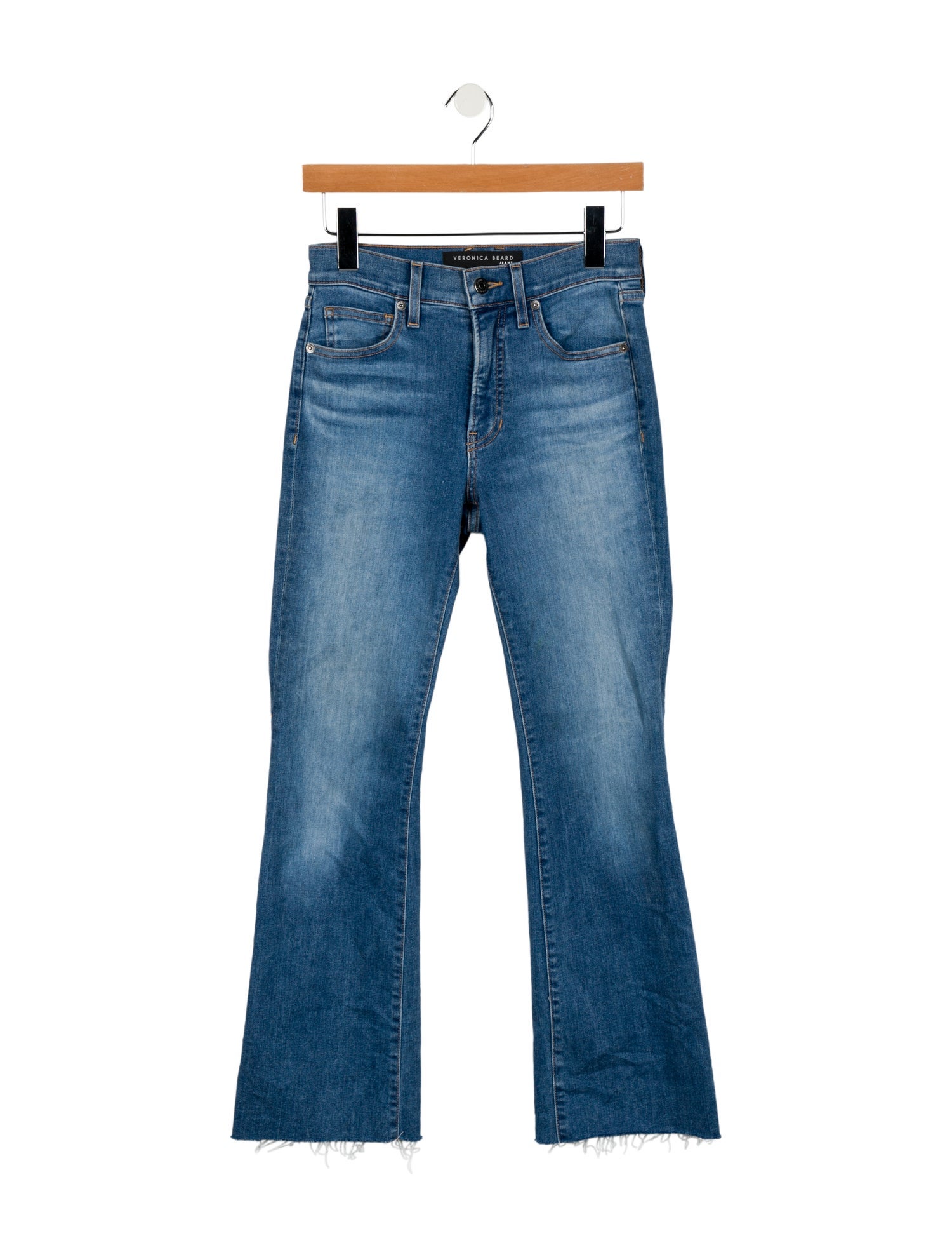 Veronica Beard Mid-Rise Straight Leg Jeans