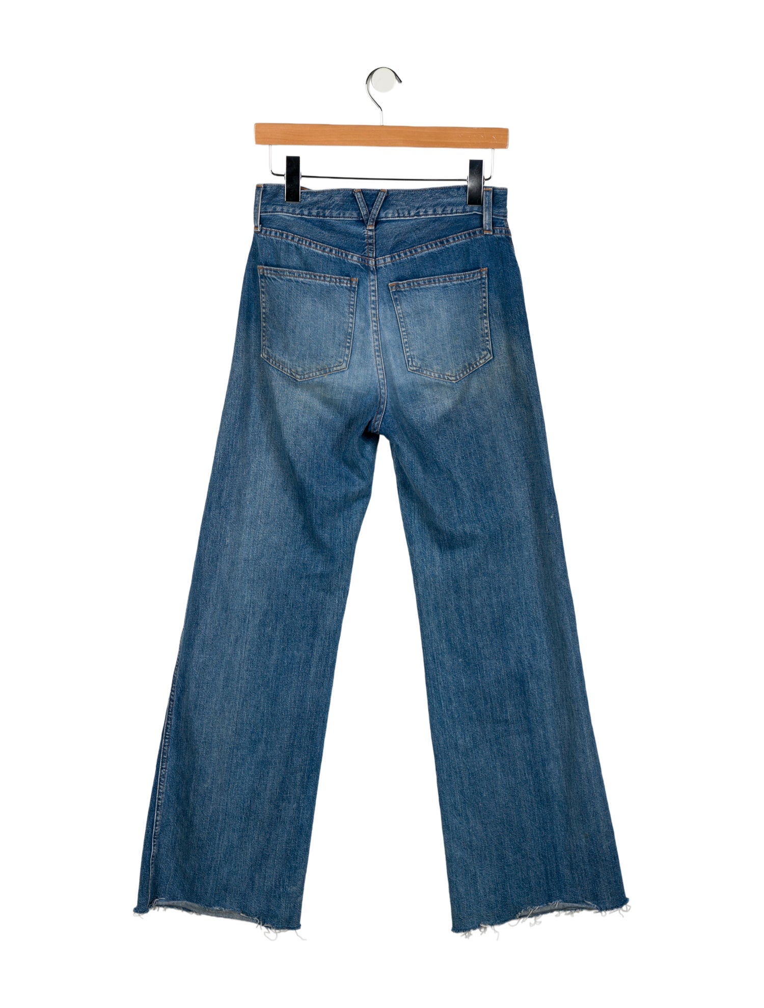 Veronica Beard High-Rise Wide Leg Jeans