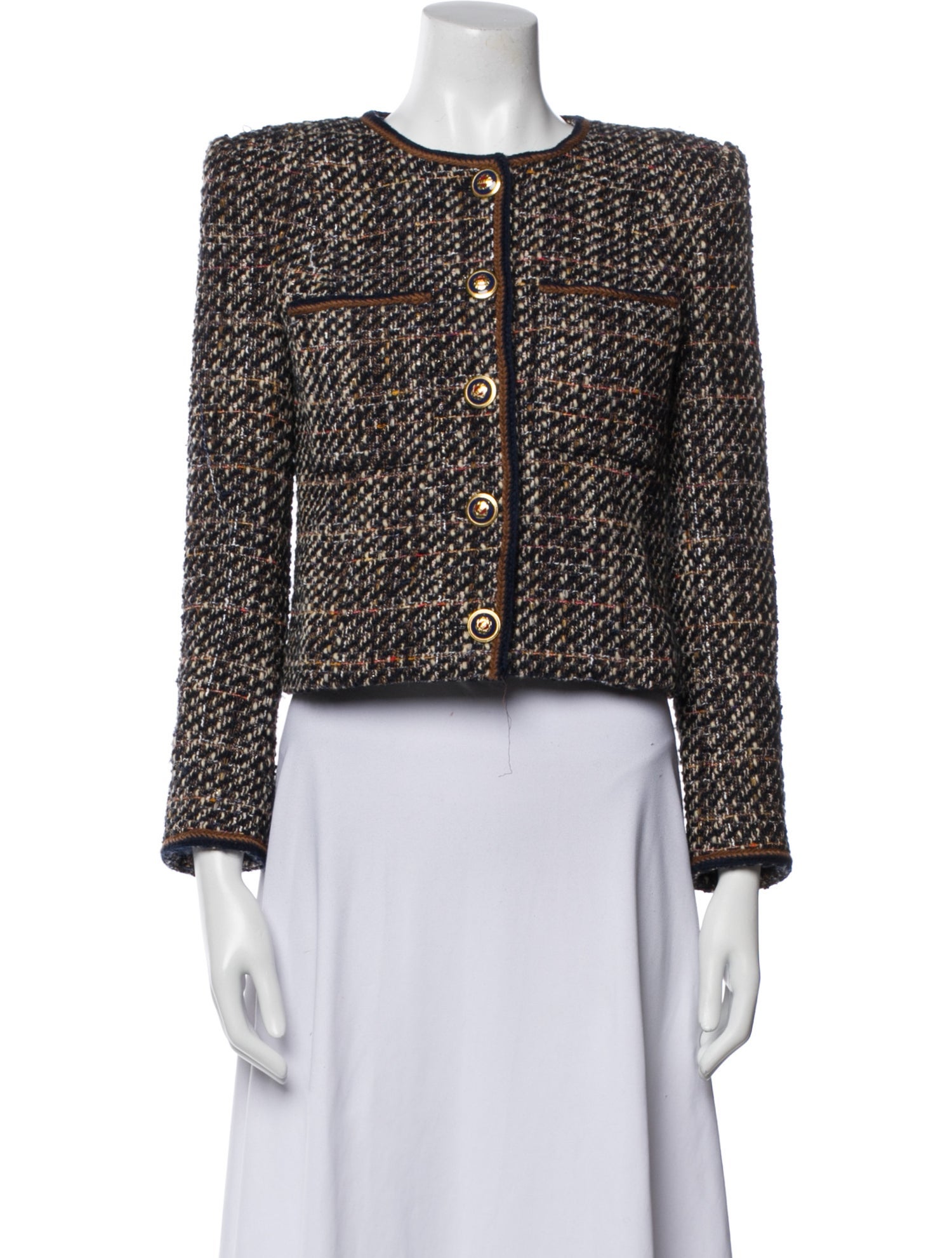 Veronica Beard Tweed Pattern Jacket