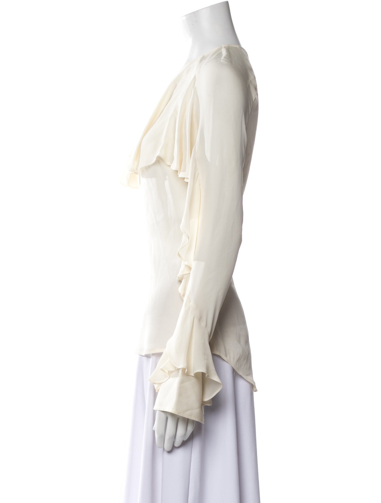 Veronica Beard Silk Crew Neck Blouse