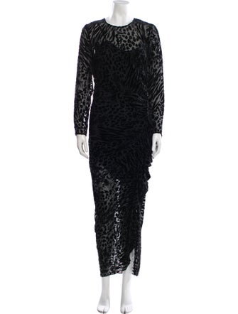 Veronica Beard Animal Print Long Dress