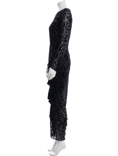 Veronica Beard Animal Print Long Dress