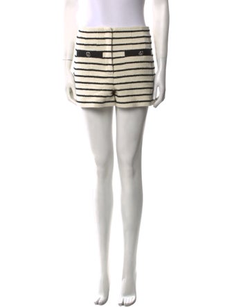 Veronica Beard Striped Mini Shorts