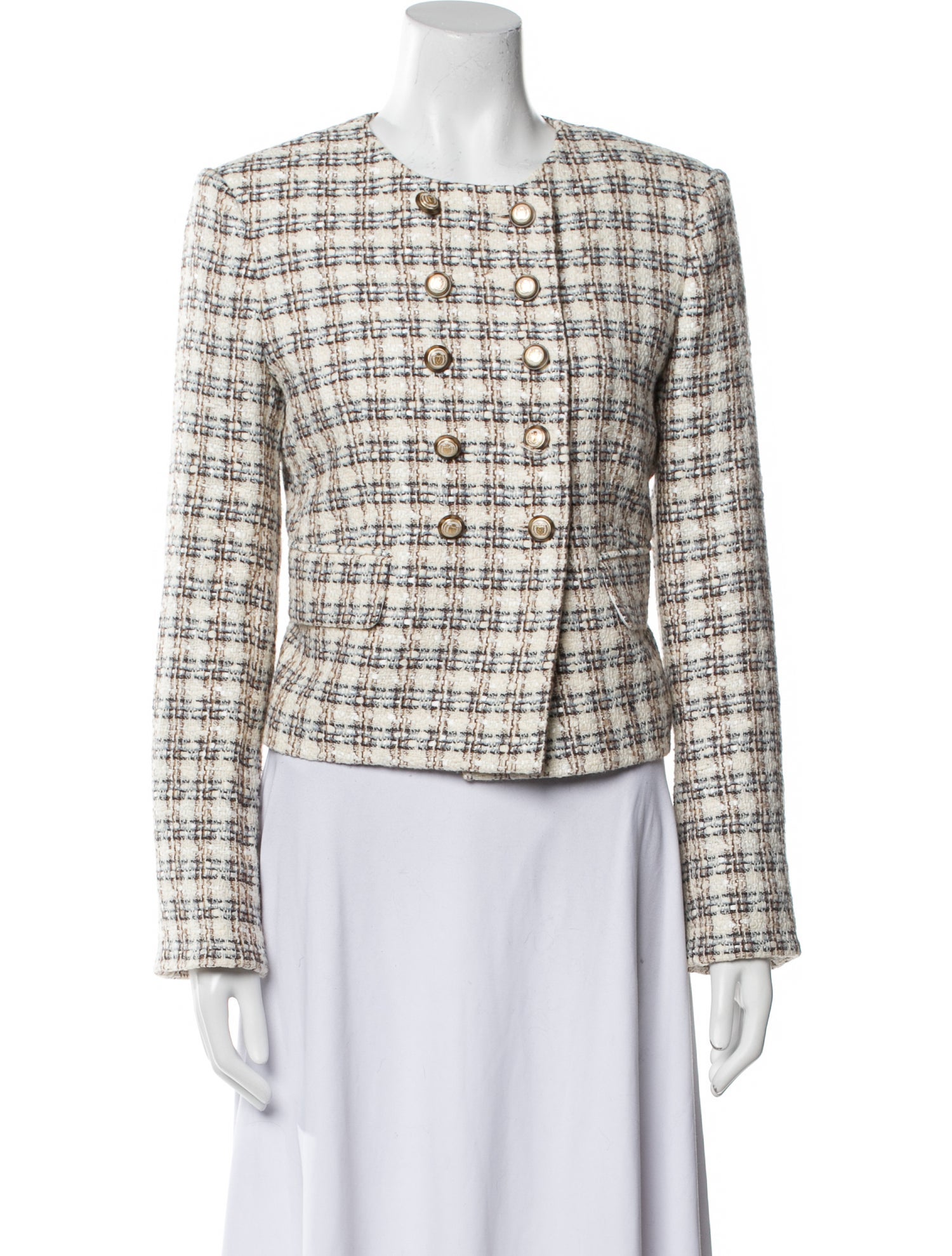 Veronica Beard Tweed Pattern Jacket