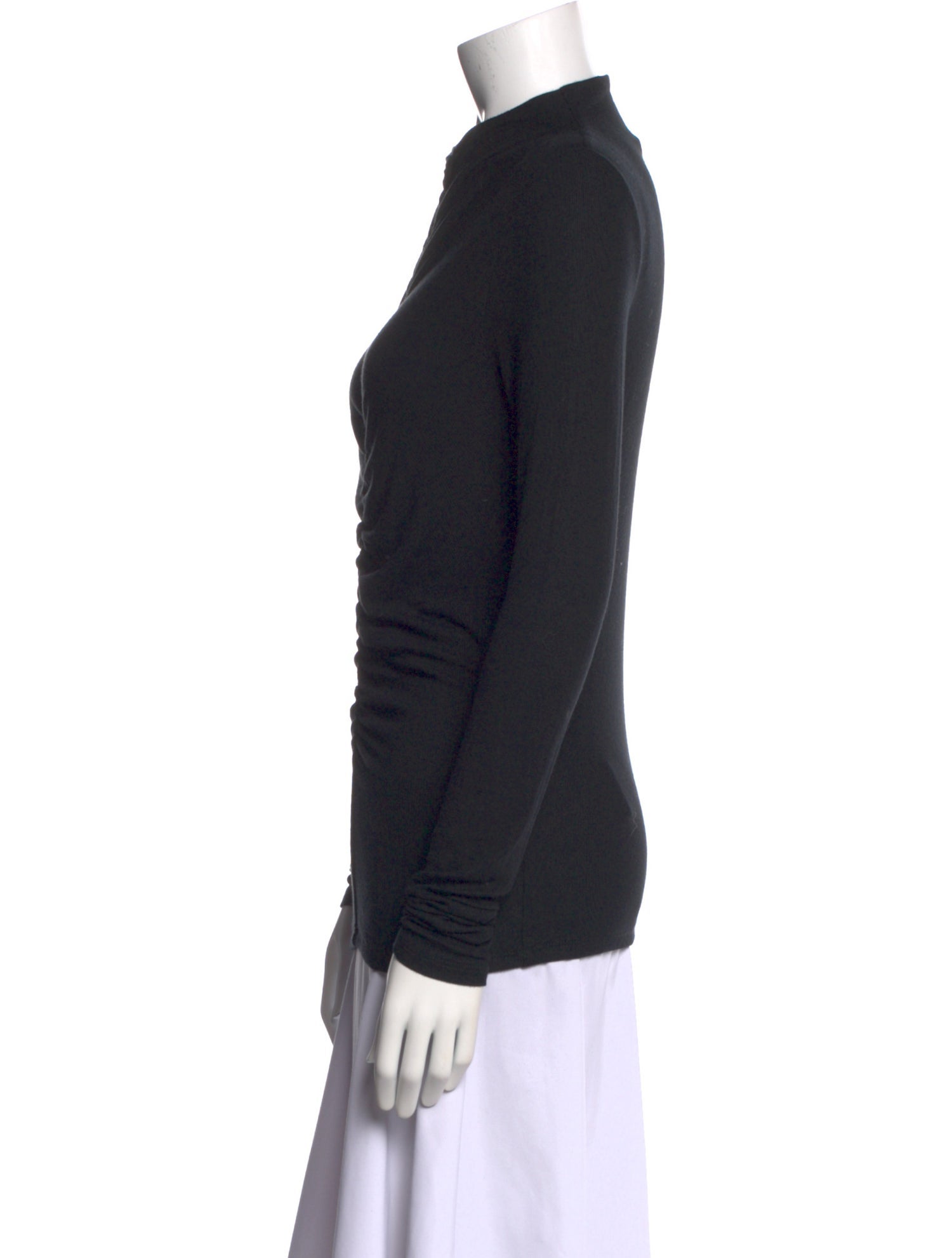Veronica Beard Mock Neck Long Sleeve Sweatshirt