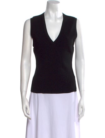 Veronica Beard V-Neck Sleeveless Top