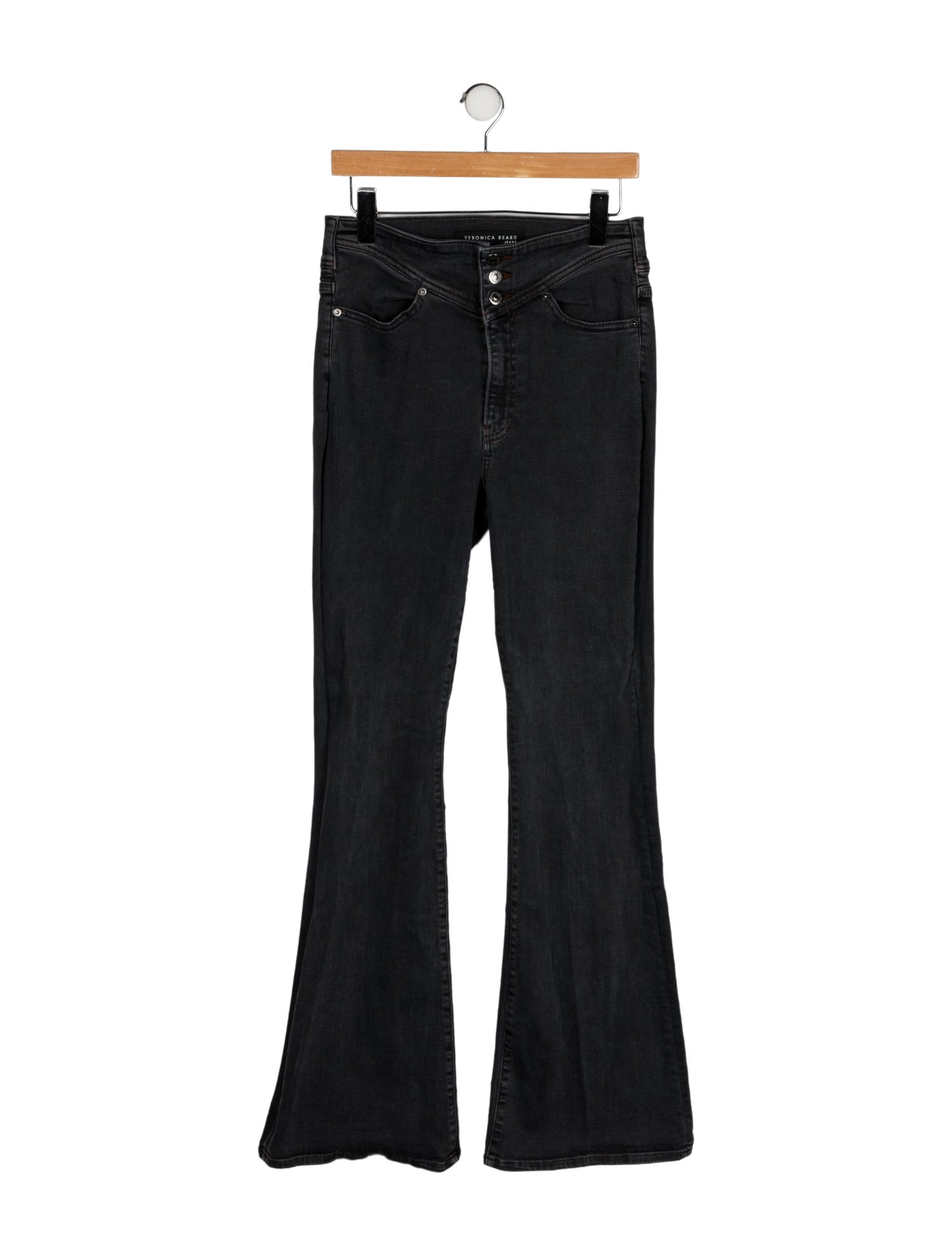 Veronica Beard High-Rise Wide Leg Jeans