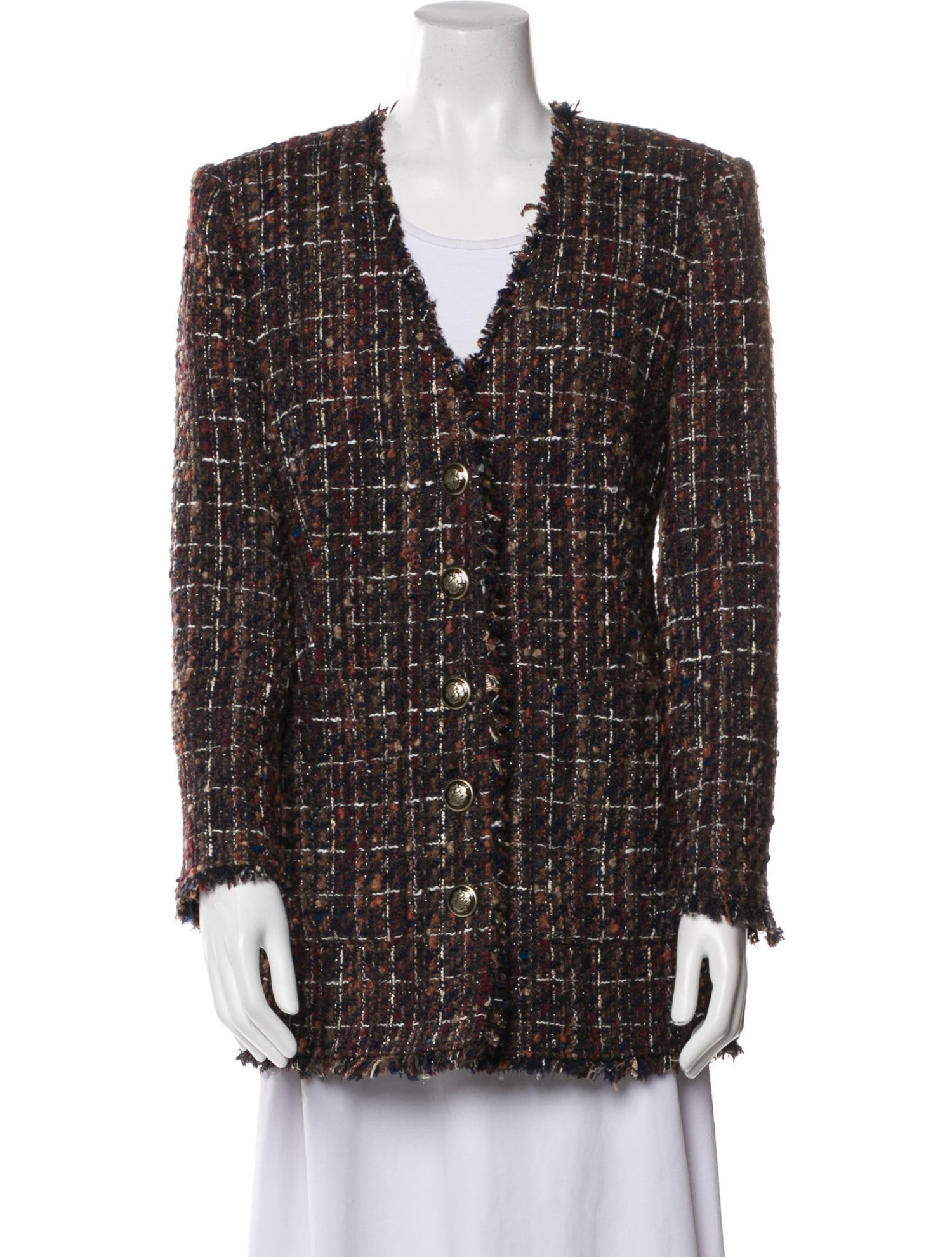Veronica Beard Tweed Pattern Jacket