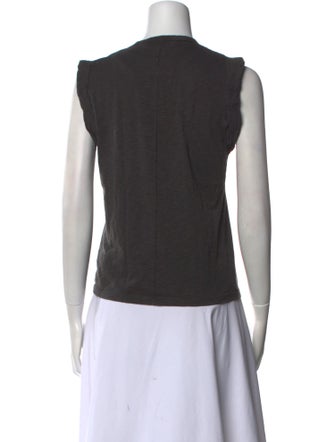 Veronica Beard Crew Neck Sleeveless Top
