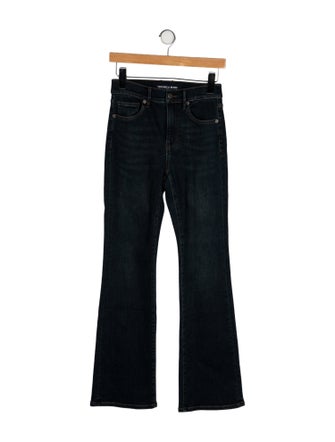 Veronica Beard Mid-Rise Wide Leg Jeans
