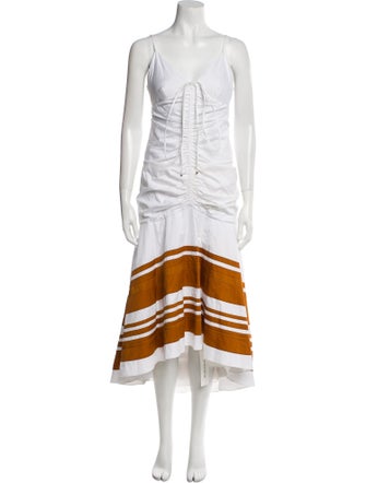 Veronica Beard Striped Long Dress