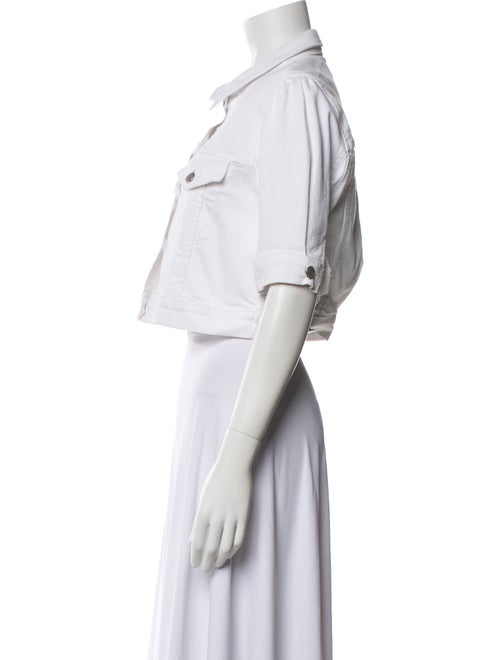 Veronica Beard Short Sleeve Crop Top