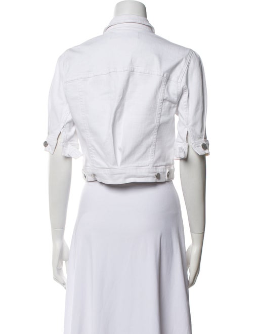 Veronica Beard Short Sleeve Crop Top