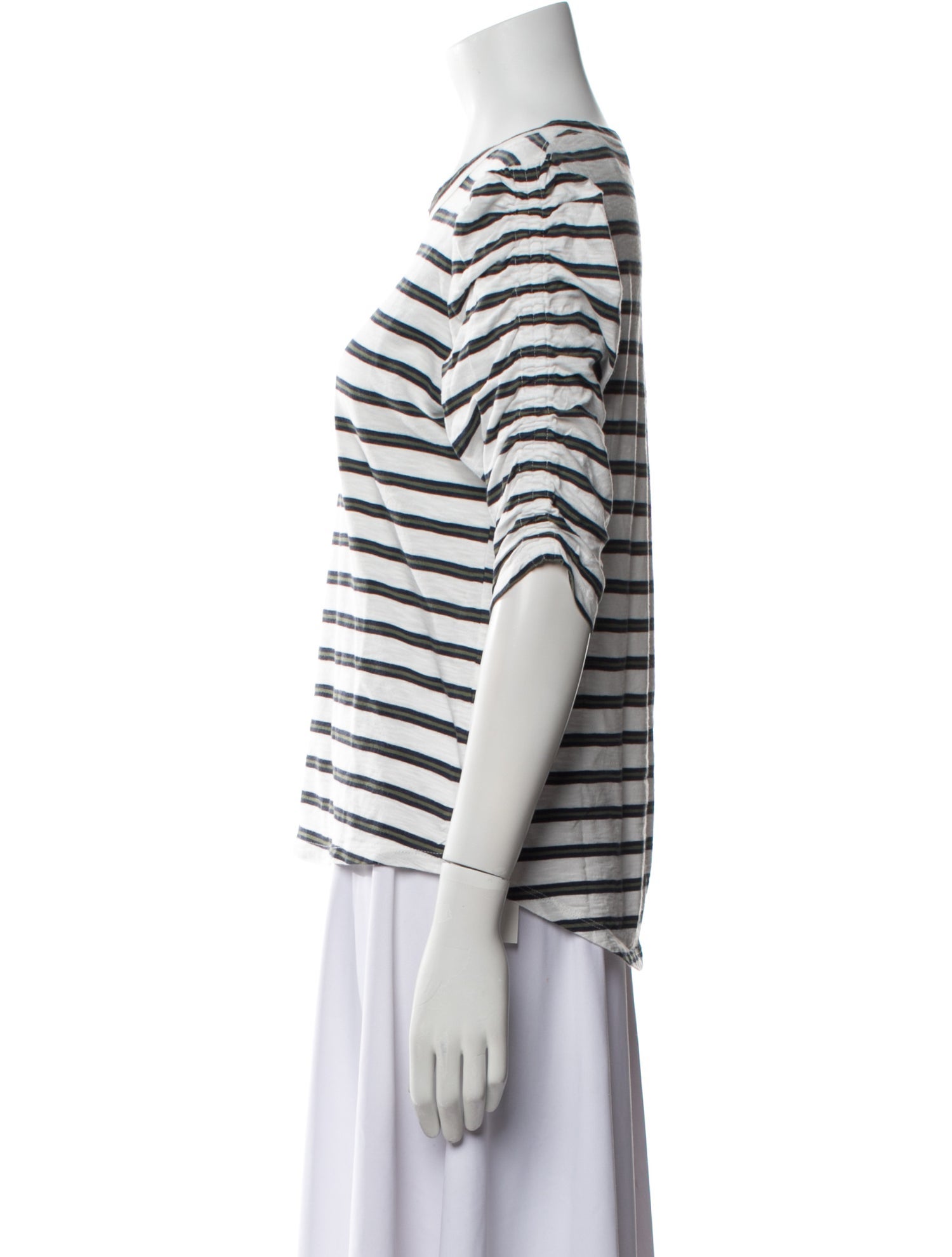 Veronica Beard Striped Crew Neck T-Shirt