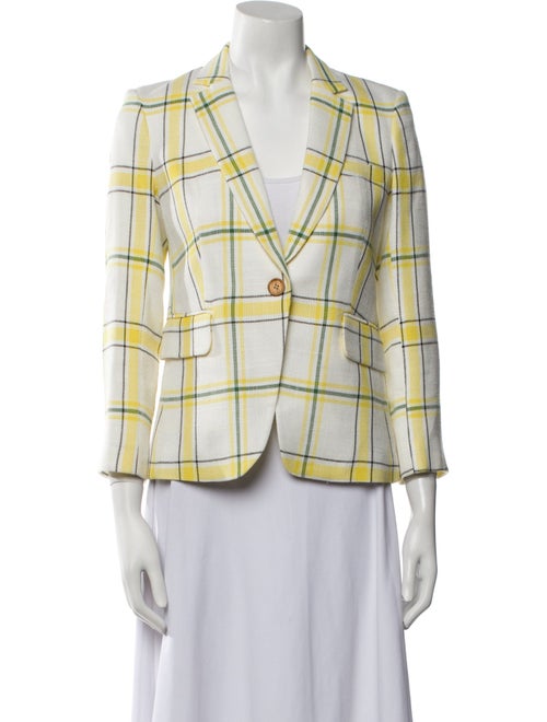 Veronica Beard Plaid Print Blazer
