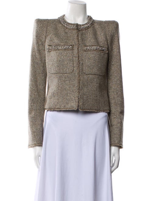 Veronica Beard Tweed Pattern Evening Jacket