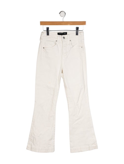 Veronica Beard Mid-Rise Wide Leg Jeans