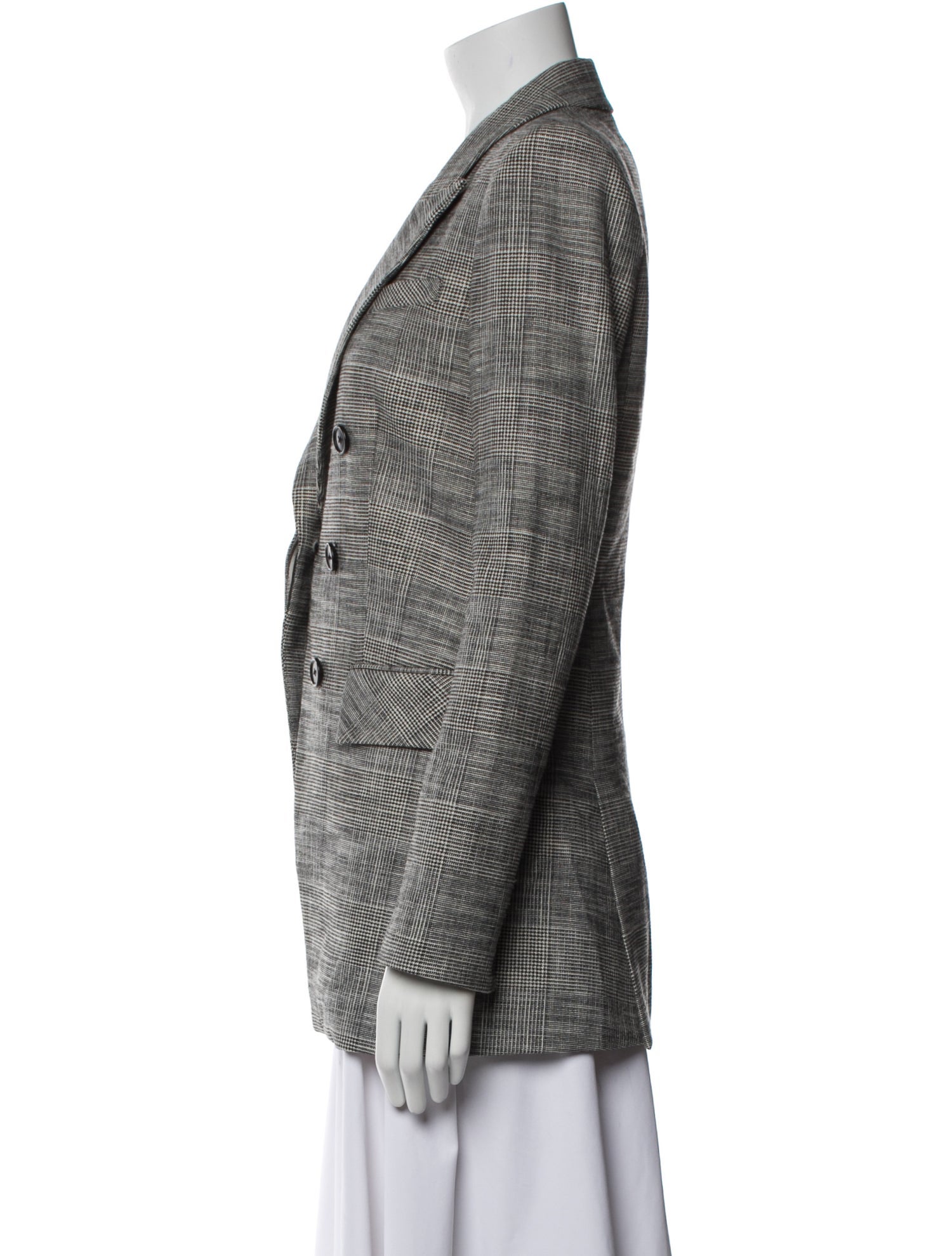 Veronica Beard Plaid Print Blazer