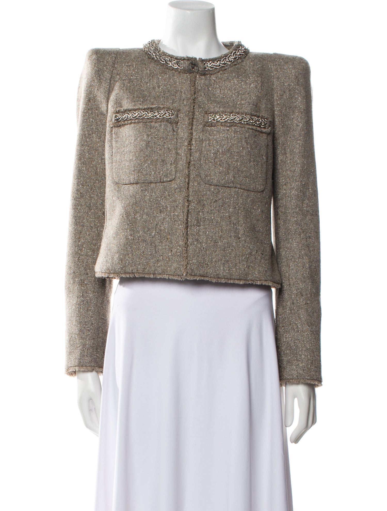 Veronica Beard Wool Tweed Pattern Jacket