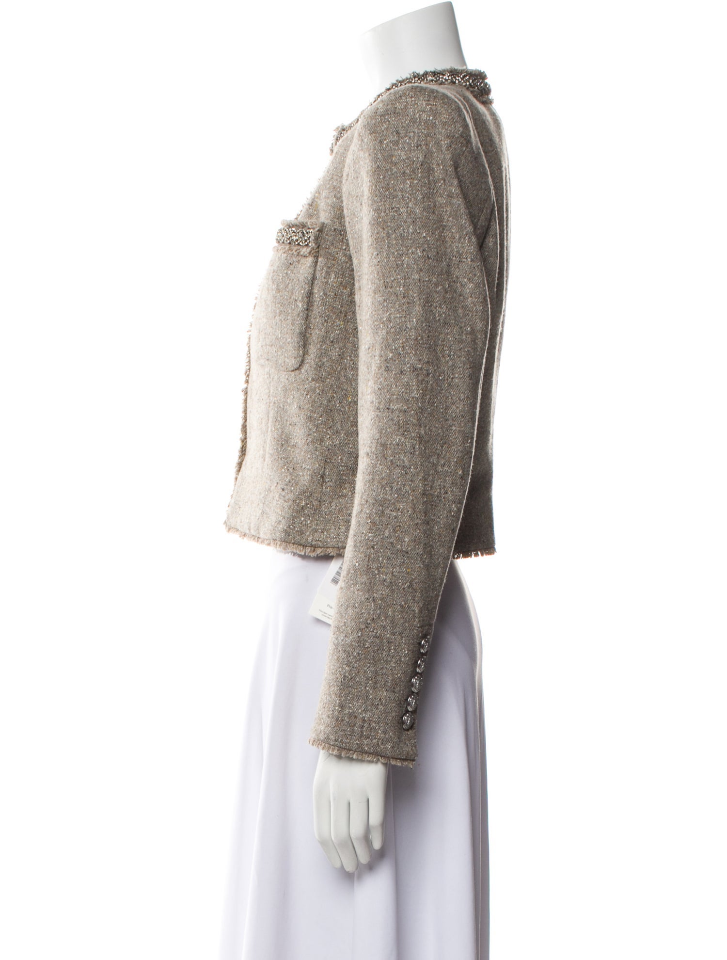 Veronica Beard Wool Tweed Pattern Jacket