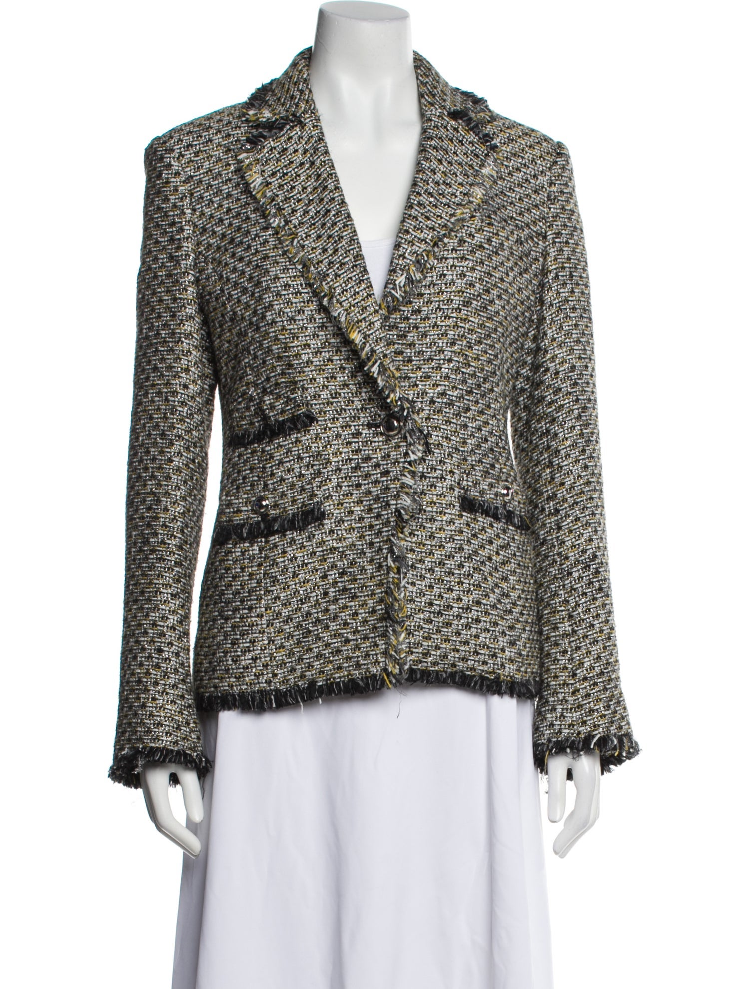 Veronica Beard Tweed Pattern Blazer