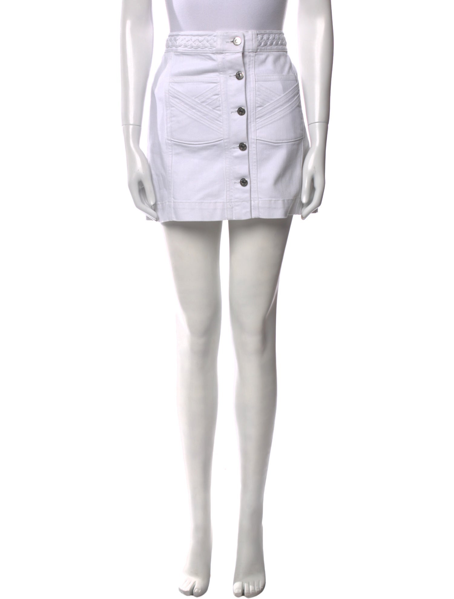 Veronica Beard Braided Accents Mini Skirt