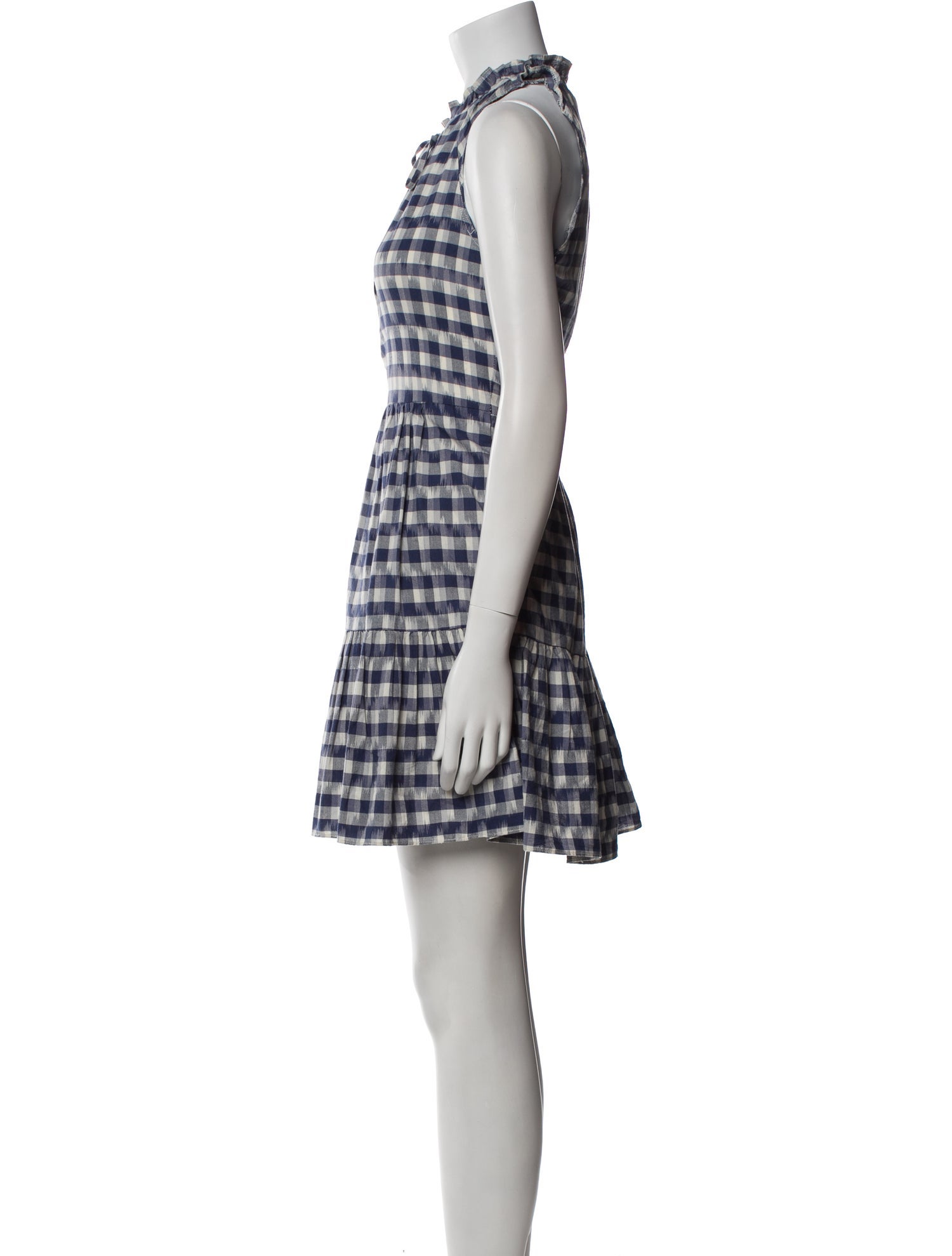 Veronica Beard Plaid Print Mini Dress