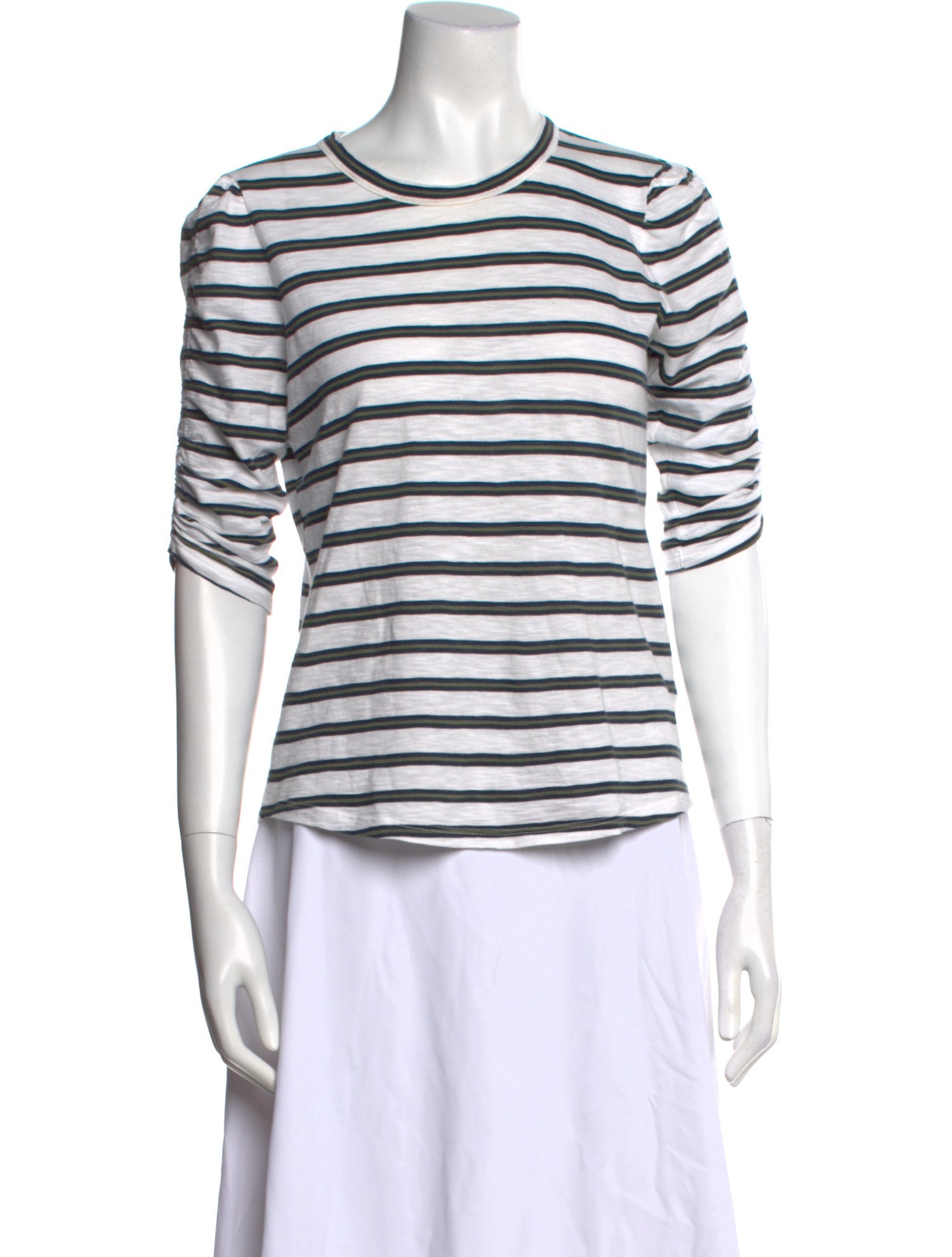 Veronica Beard Striped Crew Neck T-Shirt