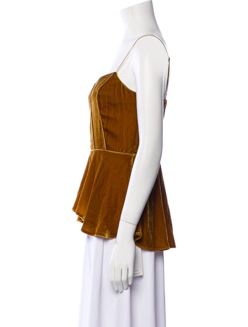 Veronica Beard Square Neckline Sleeveless Top