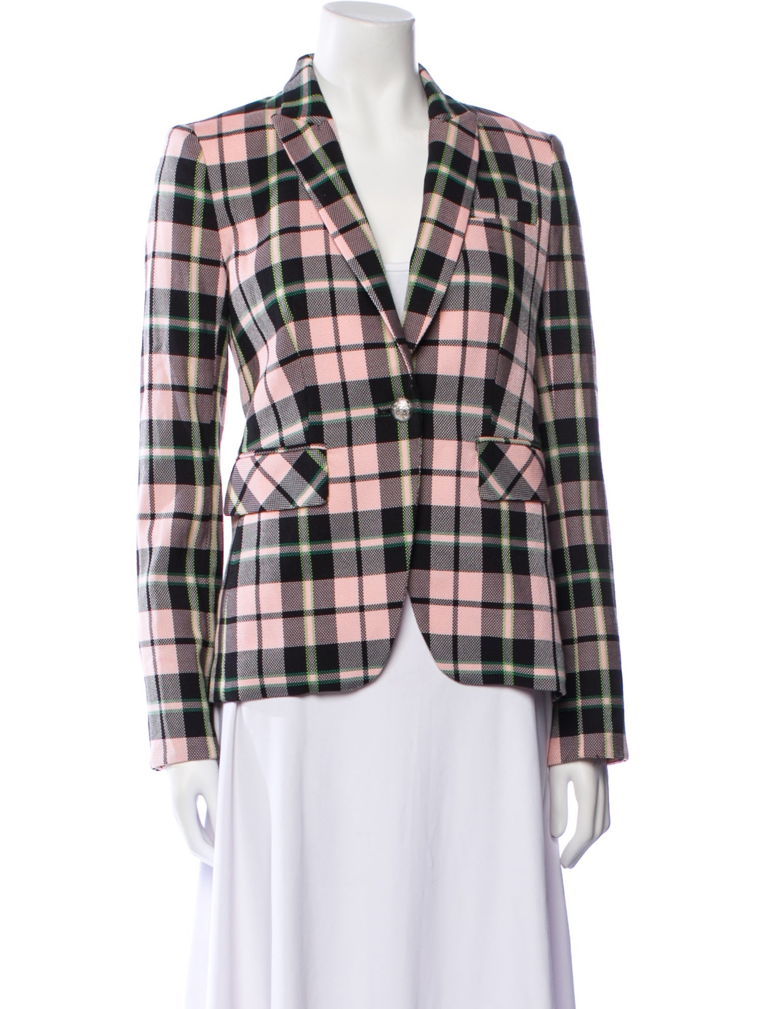 Veronica Beard Plaid Print Blazer w/ Tags