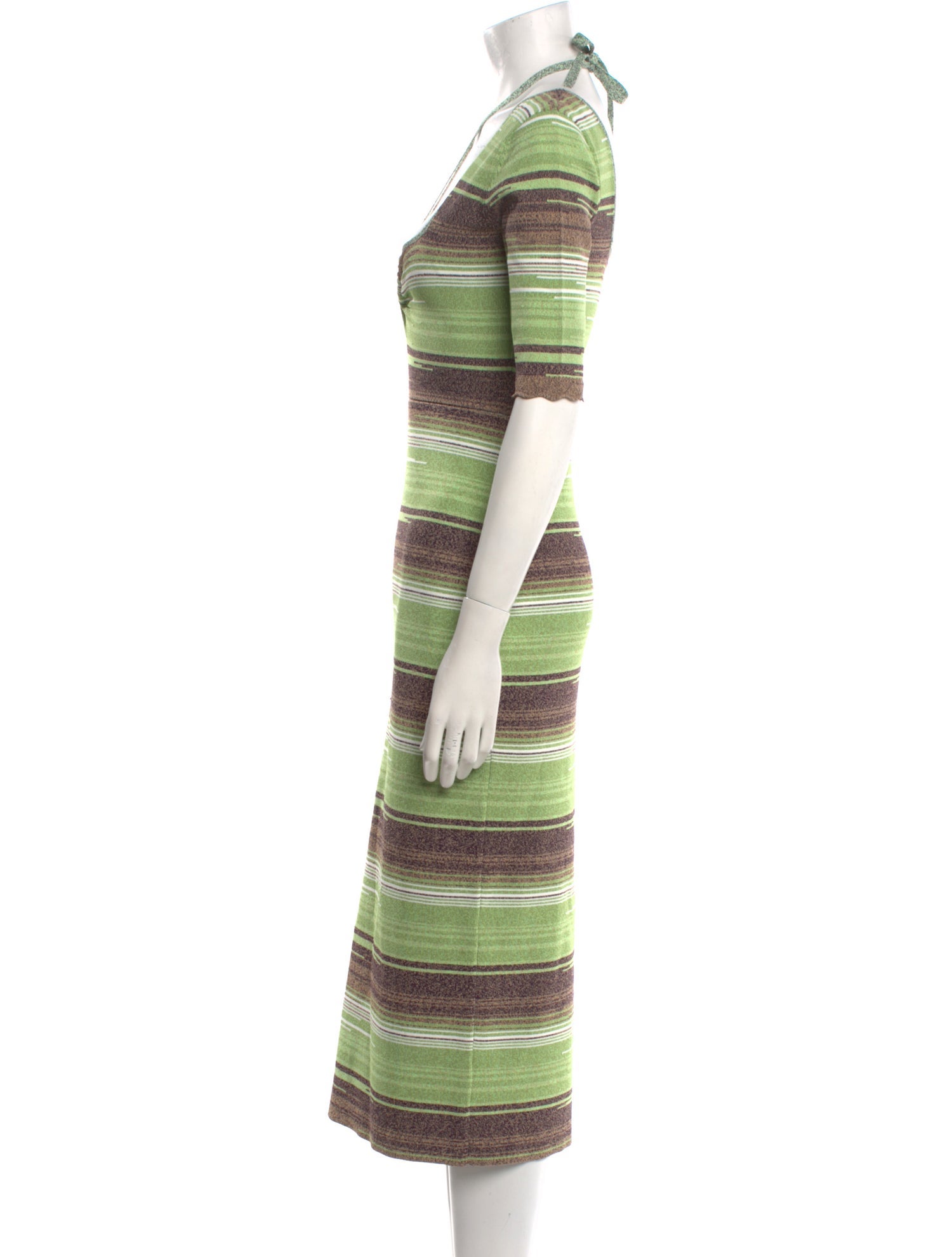 Veronica Beard Striped Midi Length Dress