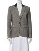 Veronica Beard Virgin Wool Houndstooth Print Blazer