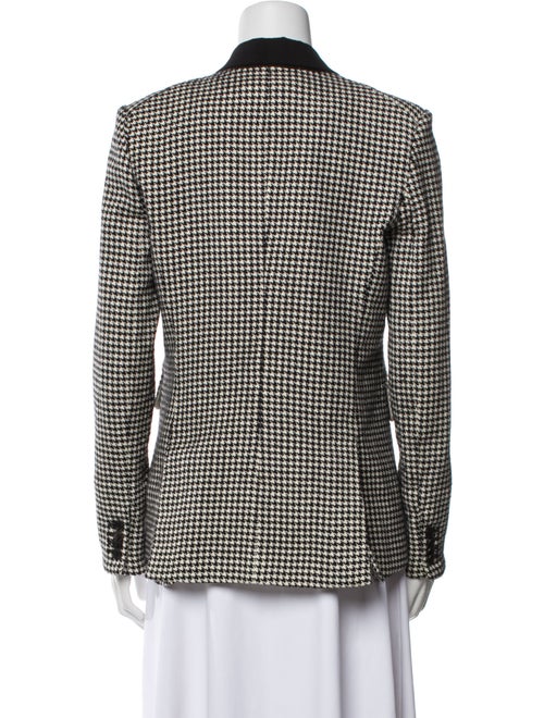 Veronica Beard Virgin Wool Houndstooth Print Blazer