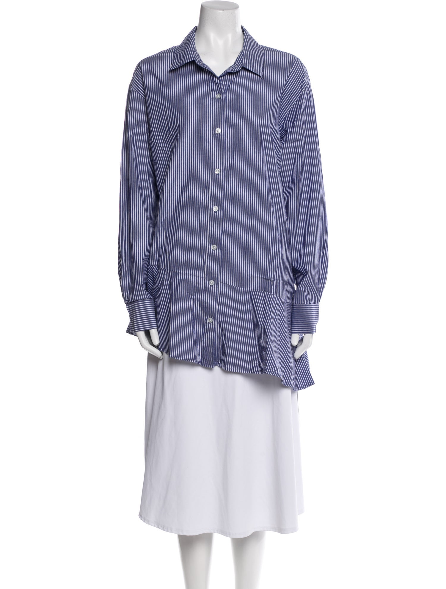 Veronica Beard Striped Long Sleeve Tunic