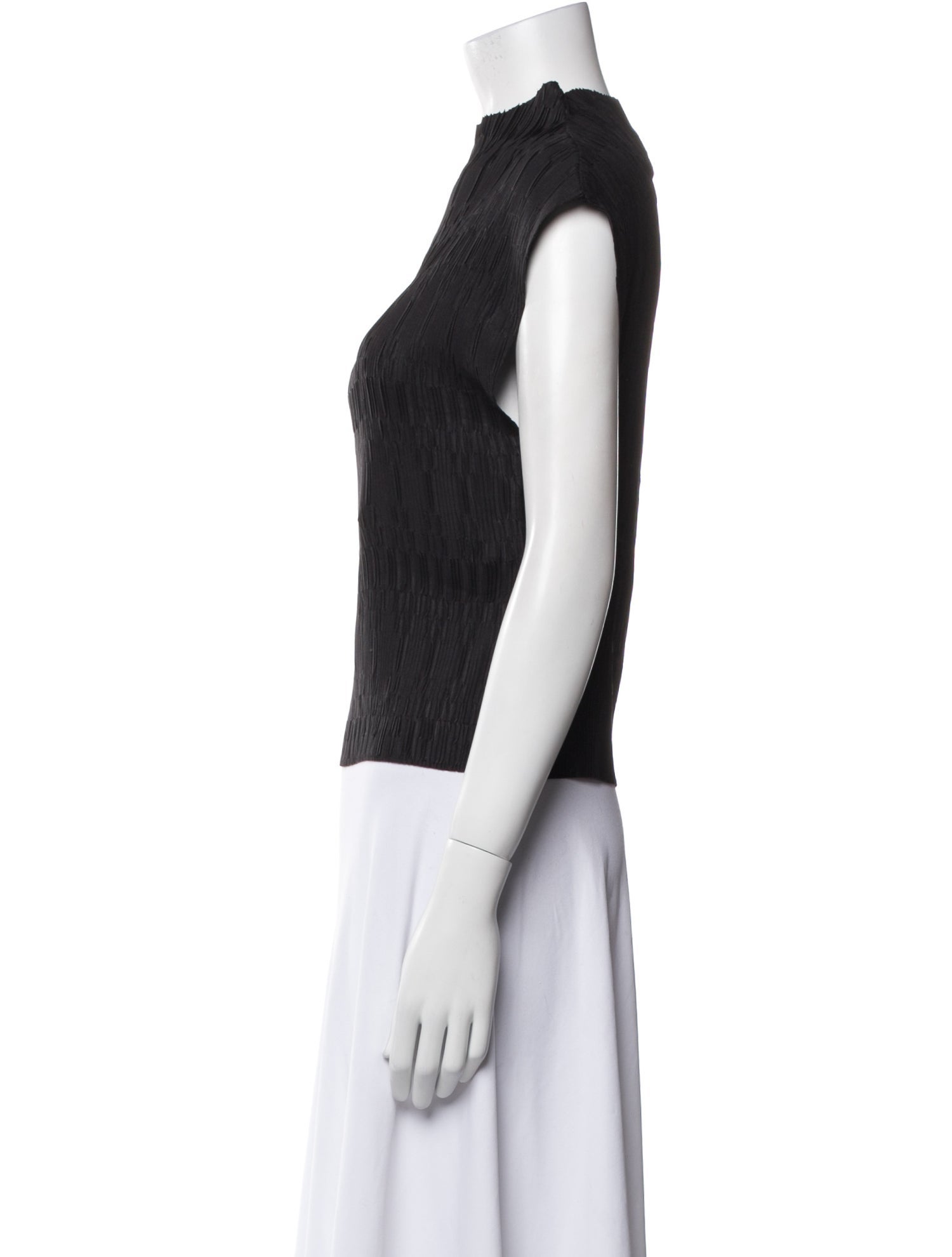 Veronica Beard Mock Neck Short Sleeve Top w/ Tags